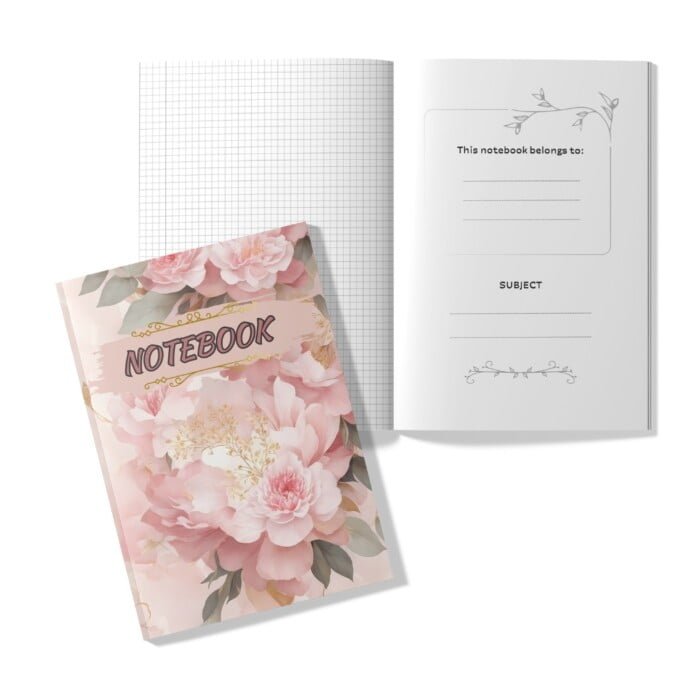Notebook Graph paper - Flowers - Imagen 2