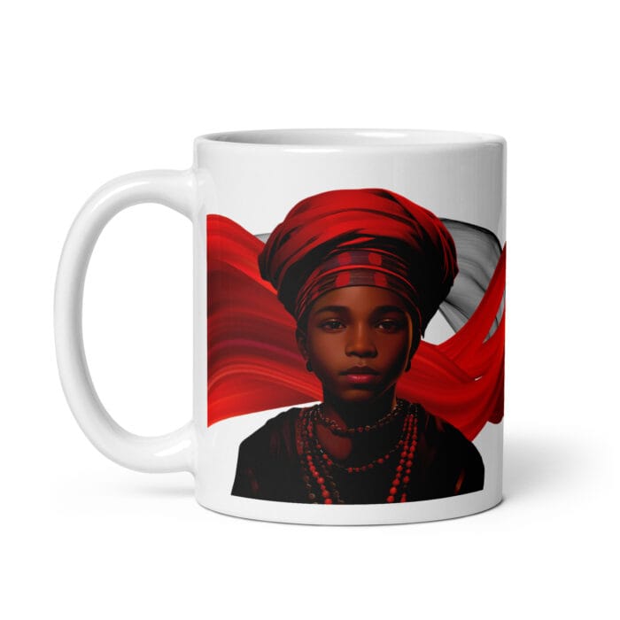 Taza blanca brillante Elegguá # 2 - Imagen 1