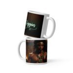 Taza blanca brillante Oggún # 1