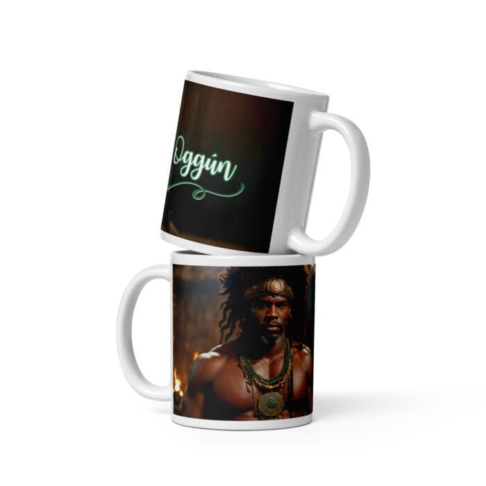 Taza blanca brillante Oggún # 1 - Imagen 1
