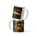 Taza blanca brillante Oshún # 2