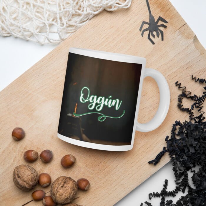 Taza blanca brillante Oggún # 1 - Imagen 2