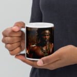 Taza blanca brillante Oggún # 1 - Imagen 4