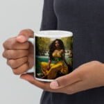Taza blanca brillante Oshún # 2 - Imagen 3