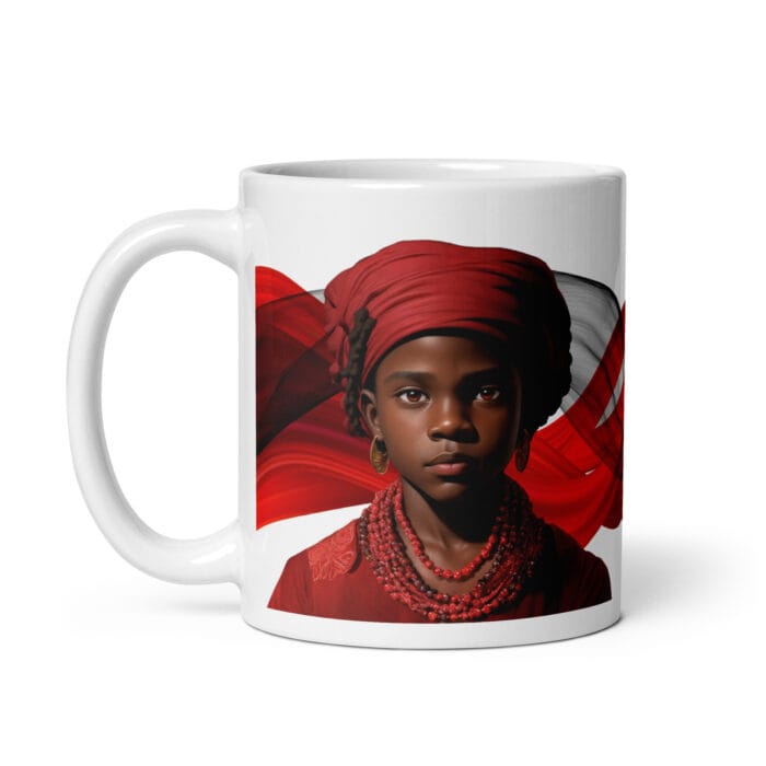 Taza blanca brillante Elegguá # 3 - Imagen 1