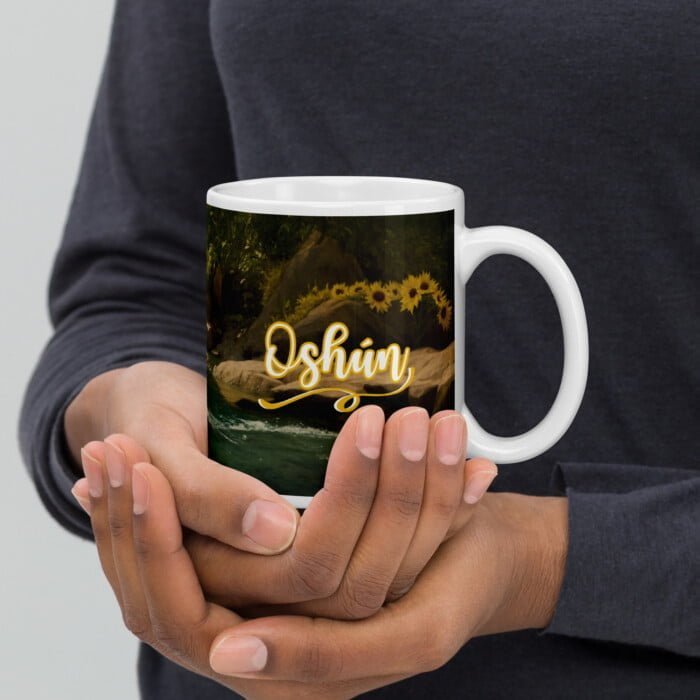 Taza blanca brillante Oshún # 2 - Imagen 4