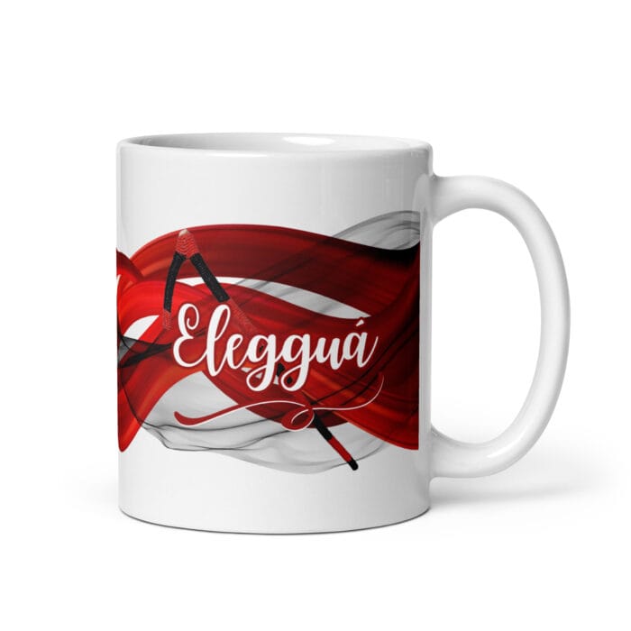 Taza blanca brillante Elegguá # 3 - Imagen 2