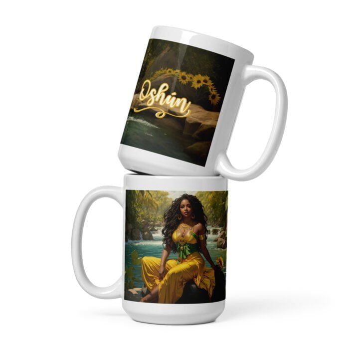 Taza blanca brillante Oshún # 2 - Imagen 5