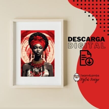 Póster-mujer-africana-exotica-Ashe-Yoruba-01-destacada