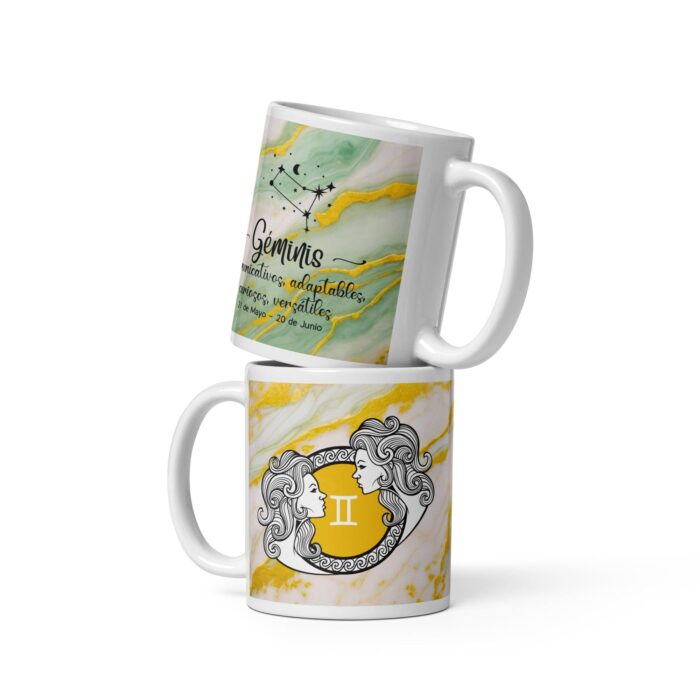 Taza de Géminis, Taza del Zodiaco, Signo Estelar de Géminis, Taza de Café - Imagen 3
