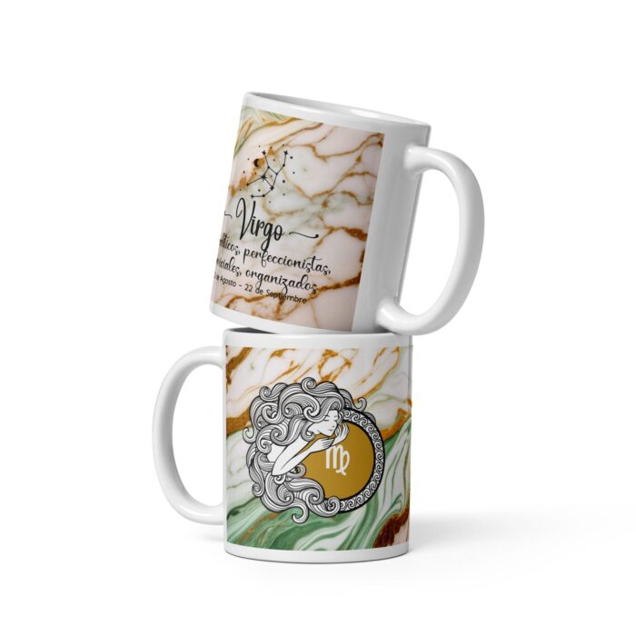 Taza de Virgo, Taza del Zodiaco, Signo Estelar de Virgo, Taza de Café - Imagen 3