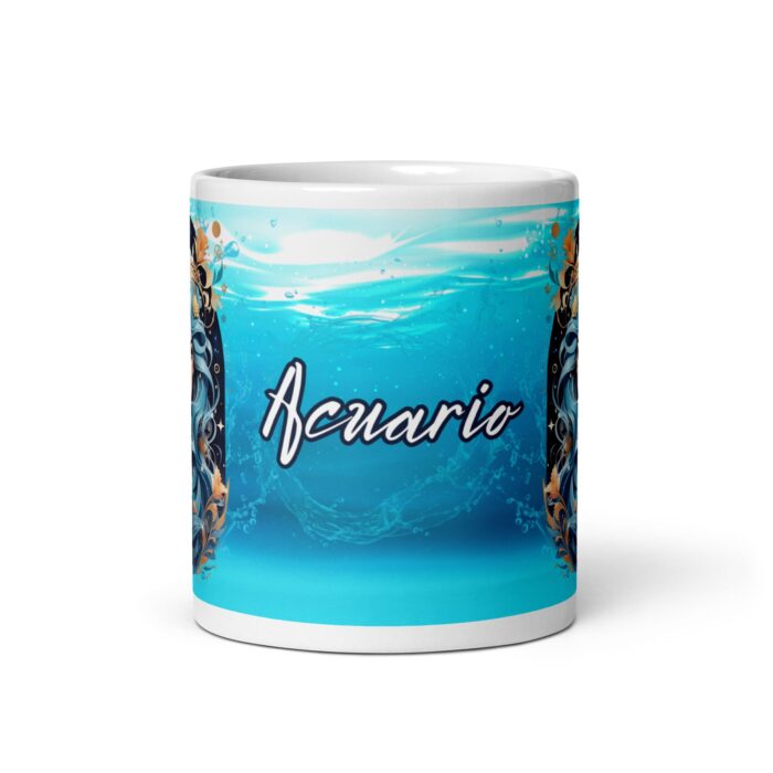 Taza de Acuario Art, Taza del Zodiaco, Signo Estelar de Acuario, Taza de Astrología, Taza de Café - Imagen 2