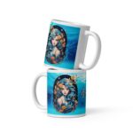 Taza de Acuario Art, Taza del Zodiaco, Signo Estelar de Acuario, Taza de Astrología, Taza de Café - Imagen 4