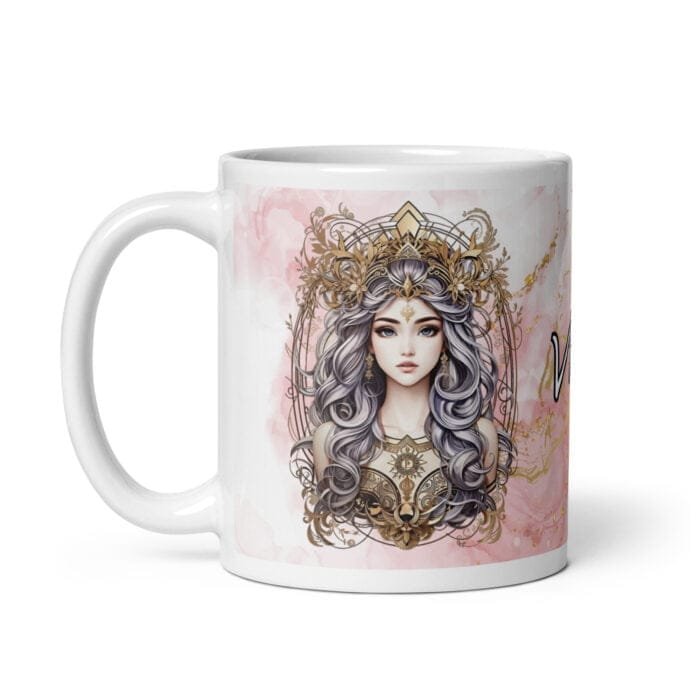 Taza de Virgo Art, Taza del Zodiaco, Signo Estelar de Virgo, Taza de Astrología, Taza de Café - Imagen 1