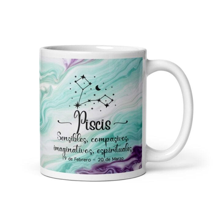Taza de Piscis, Taza del Zodiaco, Signo Estelar de Piscis, Taza de Café - Imagen 2
