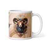Taza de Aries Art, Taza del Zodiaco, Signo Estelar de Aries, Taza de Astrología, Taza de Café - Imagen 3