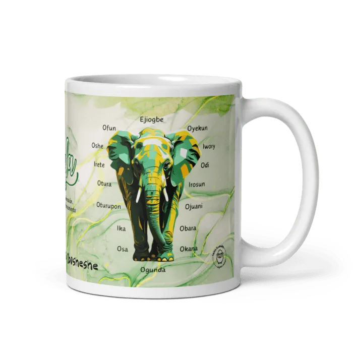 Taza blanca Orunmila - Imagen 2
