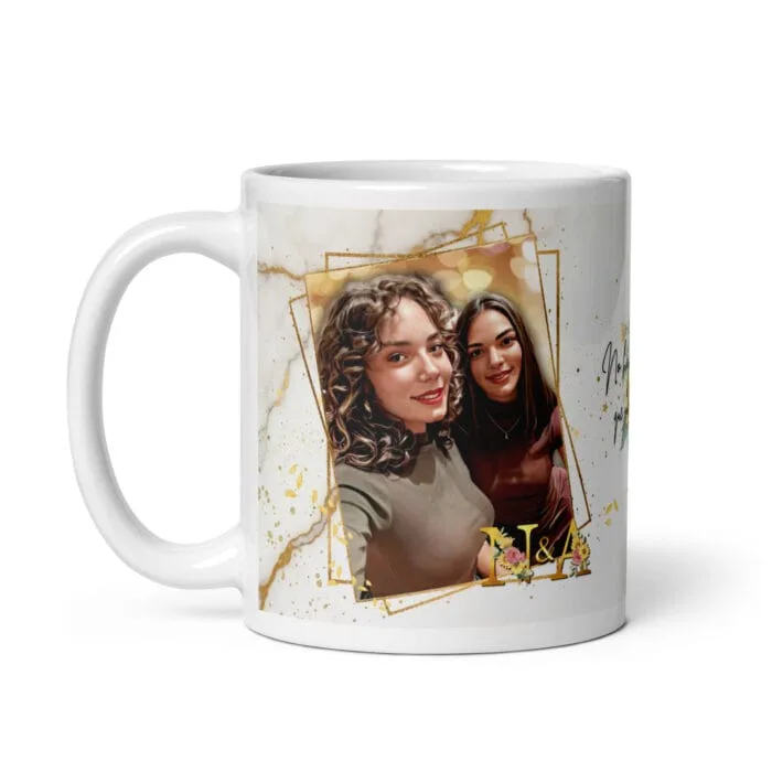 Taza blanca Sunflowers - Imagen 1