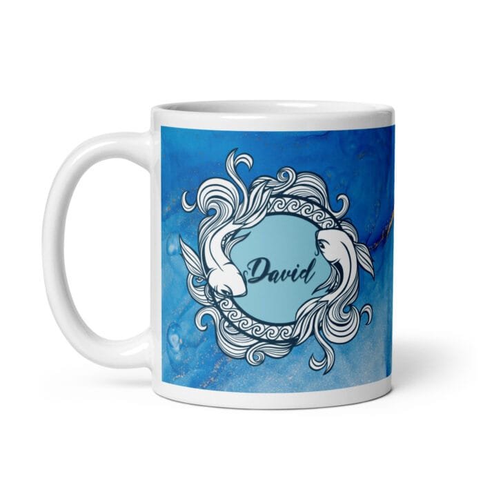Taza blanca David - Imagen 1