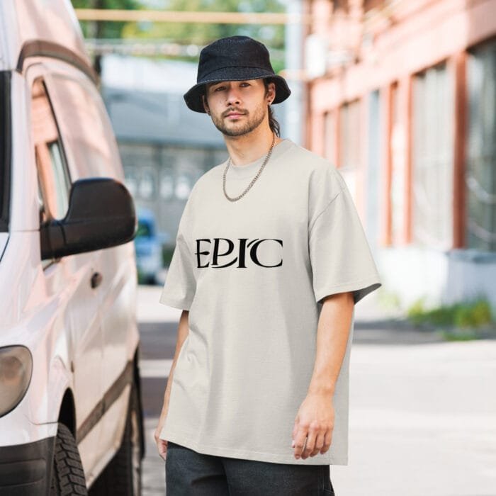 Camiseta oversize con efecto desgastado - Imagen 1