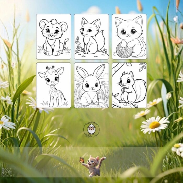 Amiguitos Adorables ¡Colorea y Diviértete! - Imagen 2