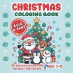 Bold & Easy Christmas Coloring Book for Kids