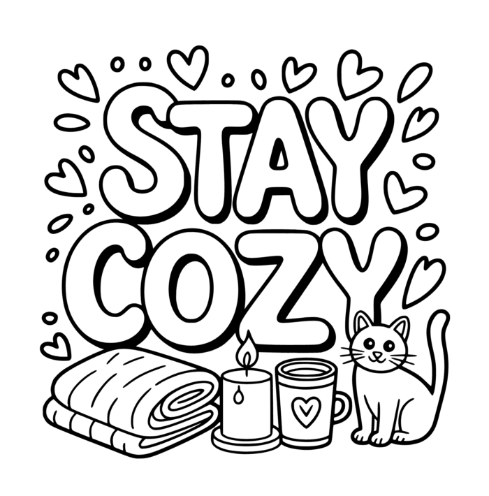 Cozy Days: Simple Coloring Book for Adults, Seniors and Beginners - Imagen 6
