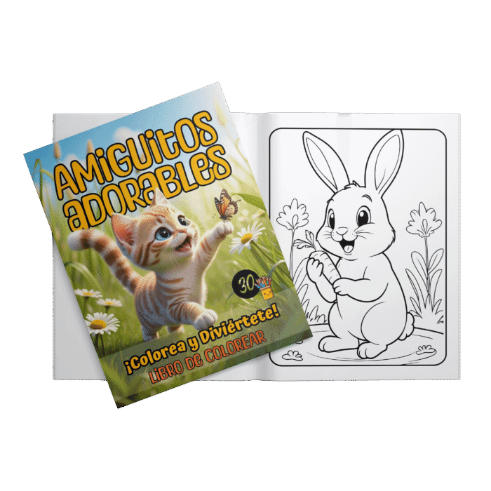 Amiguitos Adorables ¡Colorea y Diviértete! - Imagen 6