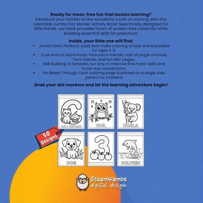 My First Jumbo Dots!: A Marker Book of Cute Animals & Educational Fun! - Imagen 2